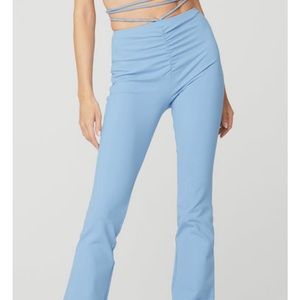 Alo flare medium pants, airbrush high-waist cinch flare leggings